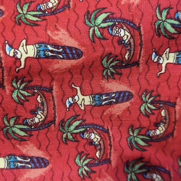 IZOD MEN'S LONG SLEEVE SANTA SHIRT Large - Picture 7 of 8